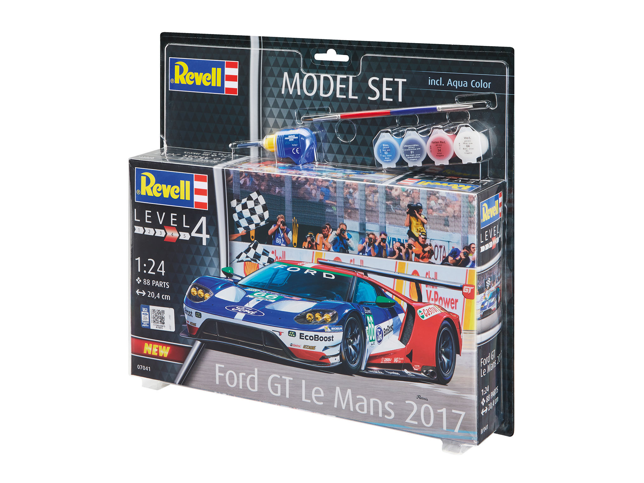 REVELL GT Ford Mans Bausatz, - Le Mehrfarbig