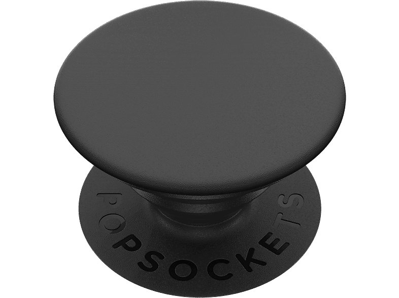 Popsockets Phone Grip & Stand, Austauschbar - Black; Zusammenklappbarer Griff