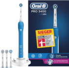 Pro 3400 Elektrische Zahnbürste Blau-Weiß