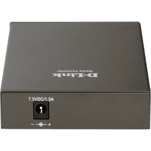 Convertidor de medios - D-Link DMC 810SC, 1000Base-LX, 1000Base-T, RJ-45, Modo simple SC, Negro