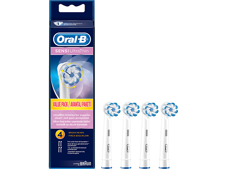Oral b Eb60 Sensi Ultrathin 4'lü Fırça Başlığı