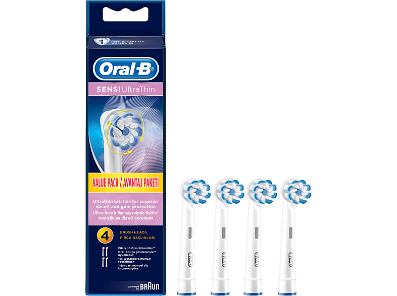 ORAL B EB60 Sensi Ultrathin 4'lü Fırça Başlığı