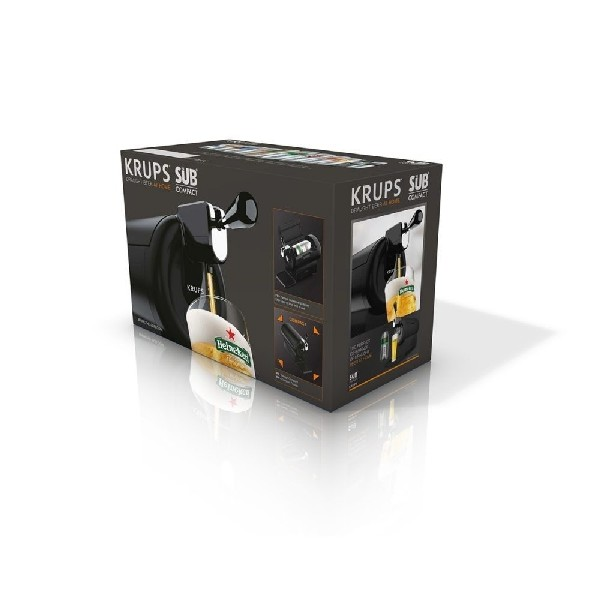 Tirador de cerveza - Krups The Sub VB6418, 2L, Temperatura óptima de 2ºC, 58W
