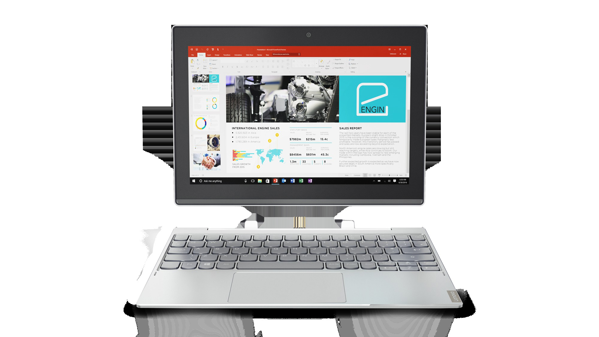 LENOVO MIIX 320-10ICR, Convertible, 32 GB, 10,1 Zoll, Snow White
