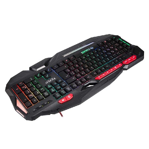 Teclado gaming - Scorpion MA-KG760, Membrana, USB, Retroiluminado Arco Iris, anti ghosting, negro