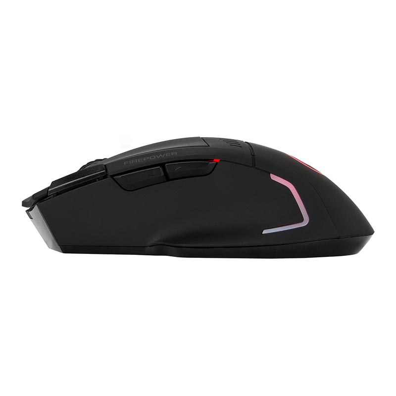 Ratón gaming - Scorpion MA-M720W, 4800 DPI,  Inalámbrico, Retroiluminado, negro