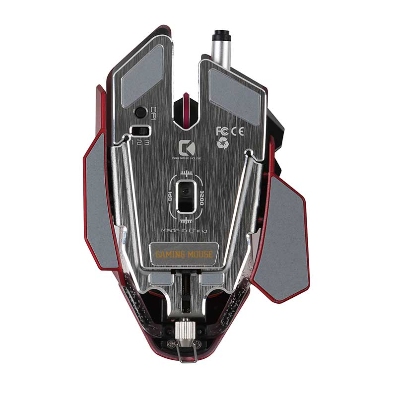 Ratón gaming - Scorpion MA-G980 BK, 6000 DPI, Botones macro, RGB, Negro