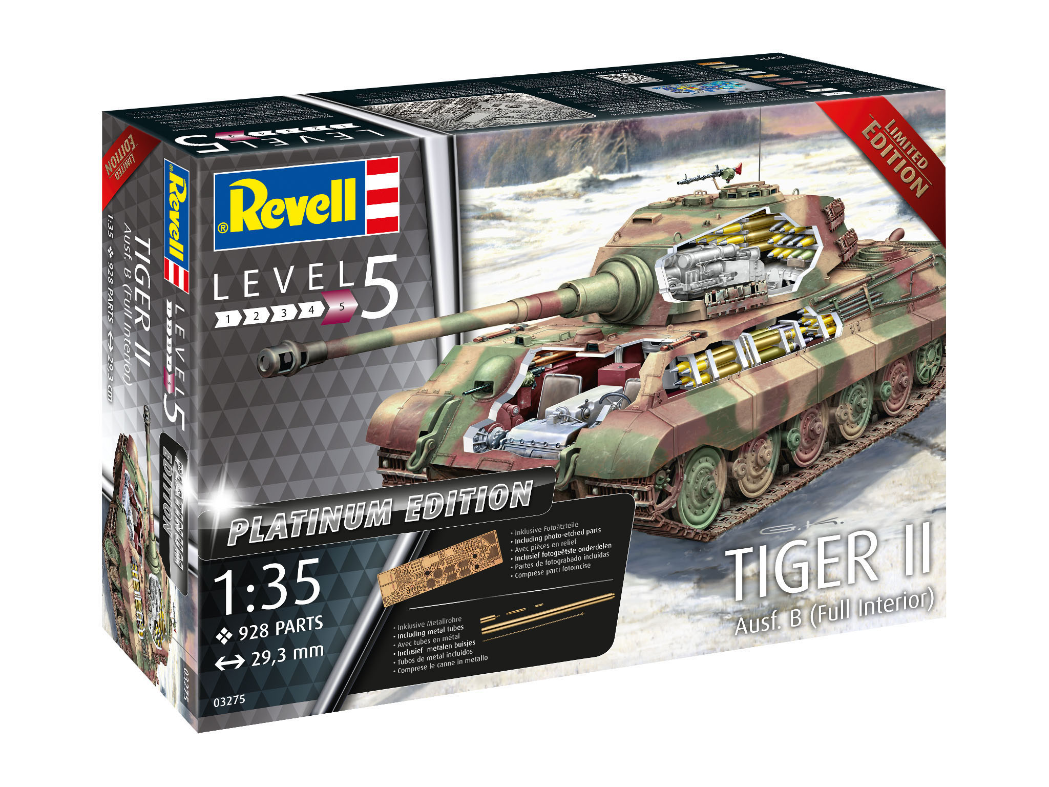 REVELL Tiger II Modellbausatz, Mehrfarbig