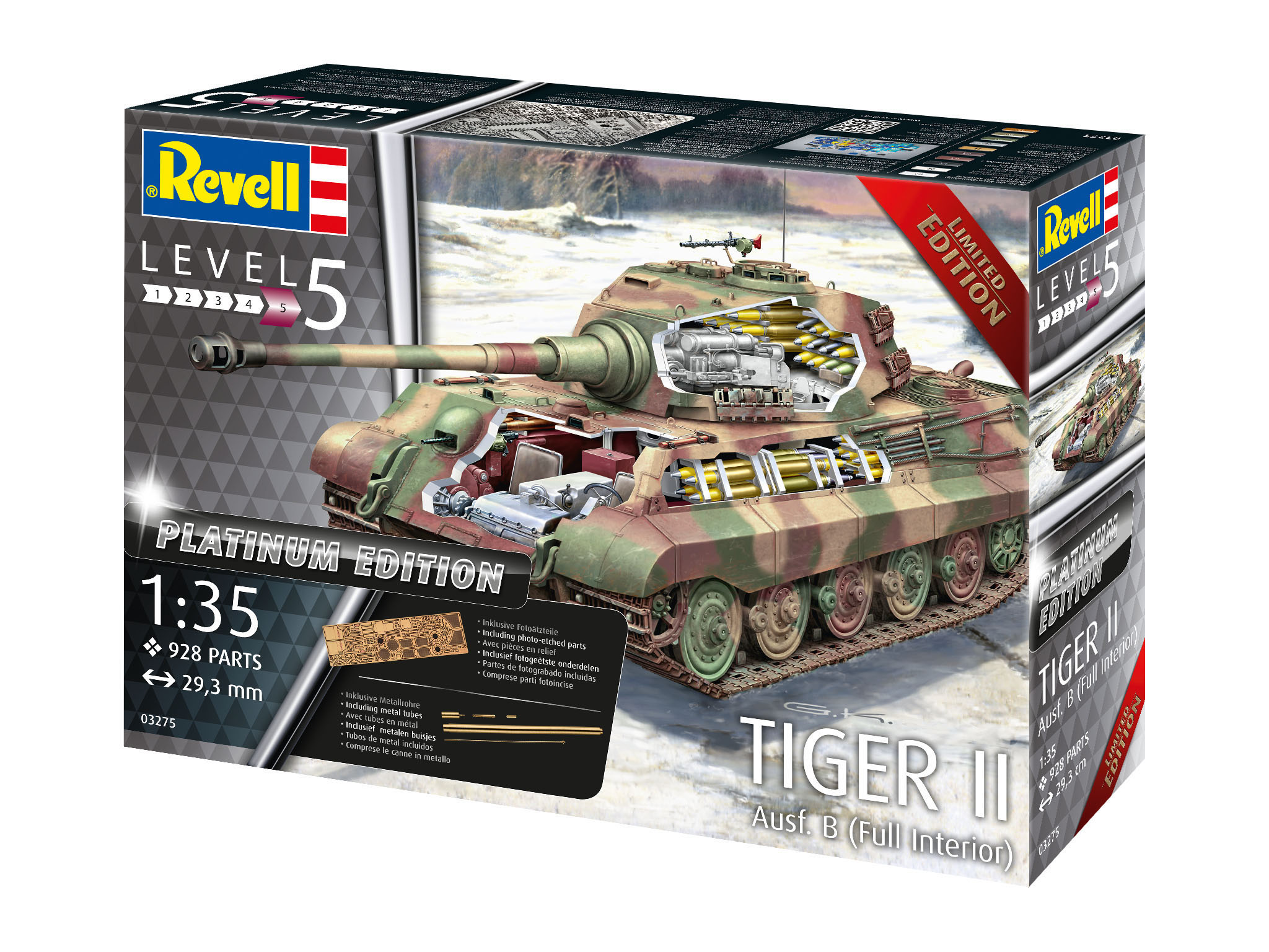 REVELL Tiger II Modellbausatz, Mehrfarbig
