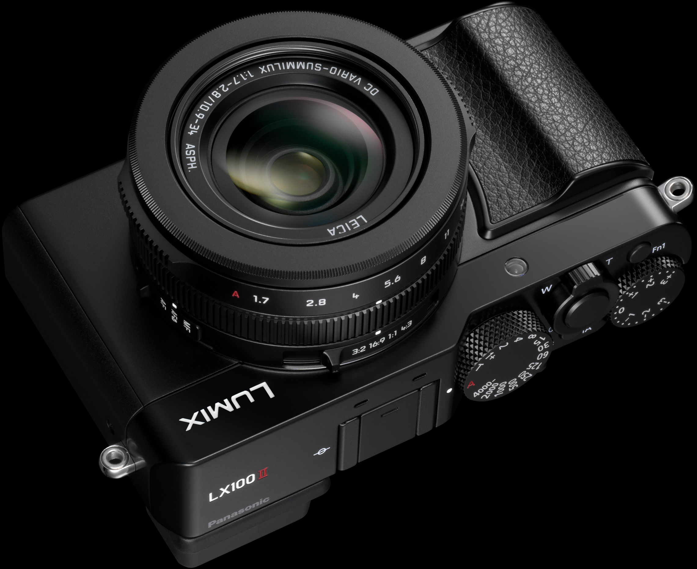 PANASONIC LUMIX DC-LX100 II Digitalkamera Schwarz, 3.1x opt. Zoom, 7.5 cm Display, 1.2 MP, Touch-Funktion, WLAN
