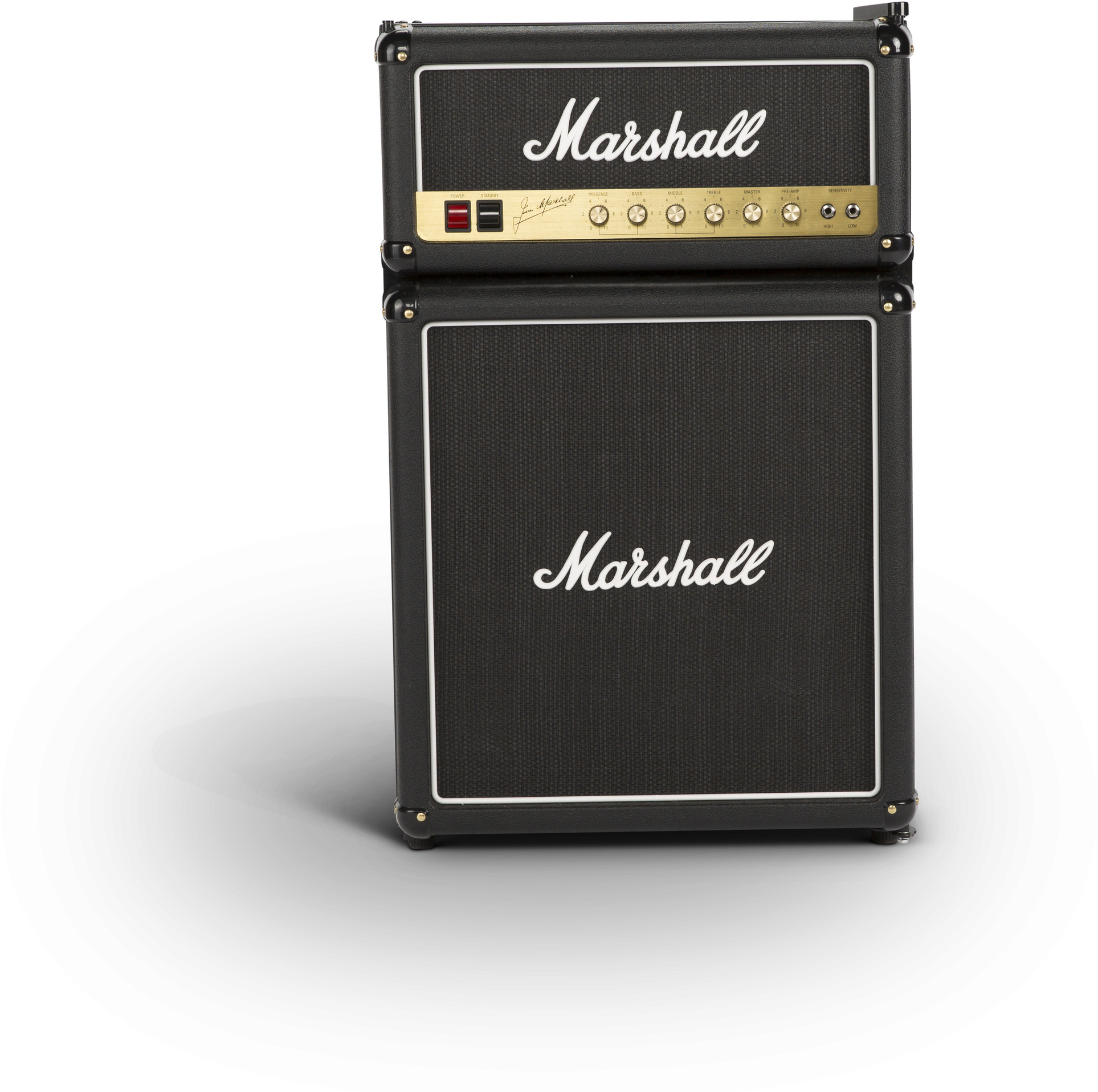MARSHALL MF4.4BLK-EU Kühlschrank (112 l, F, 830 mm hoch, Schwarz)