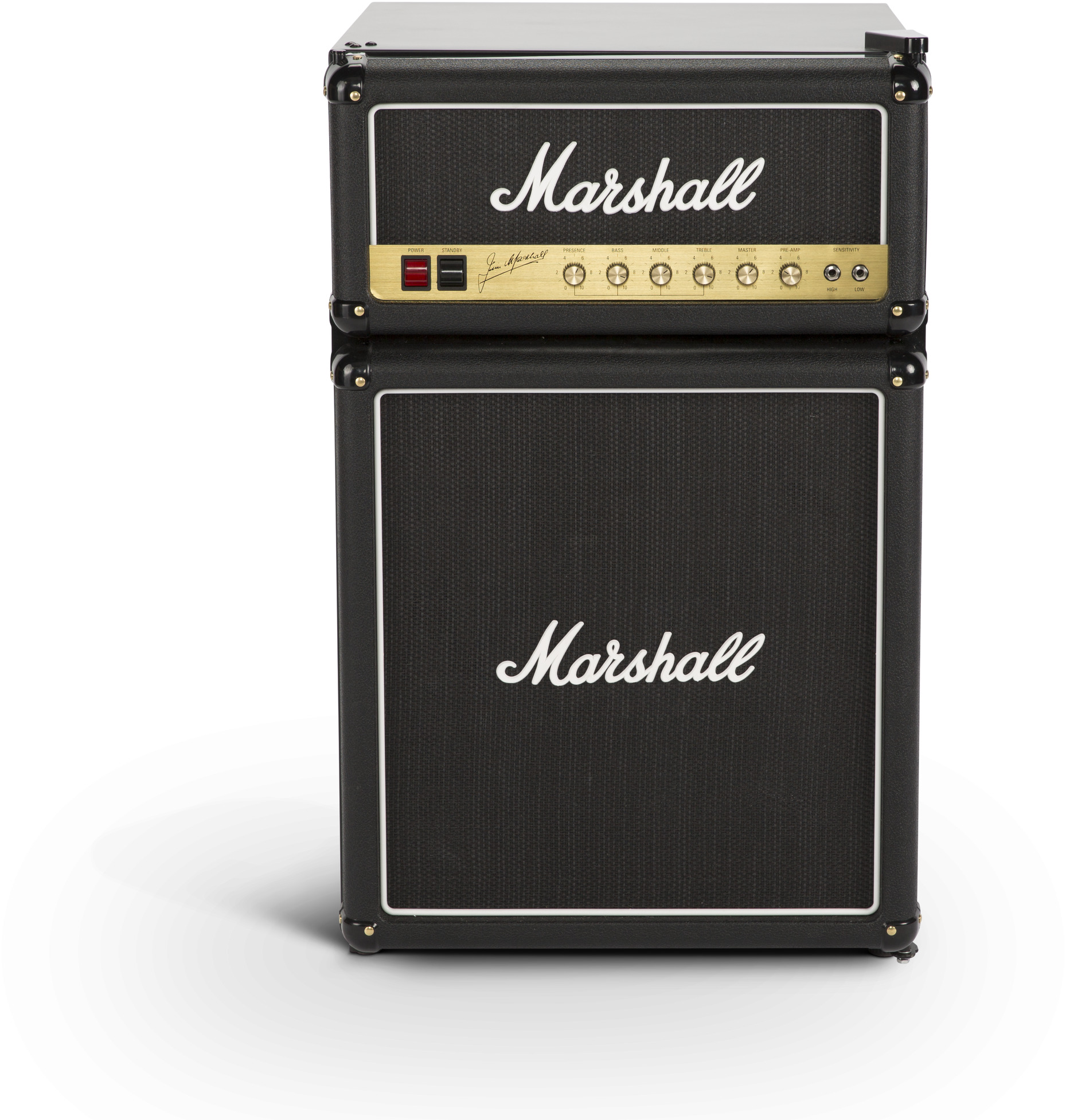 MARSHALL MF4.4BLK-EU Kühlschrank (112 l, F, 830 mm hoch, Schwarz)