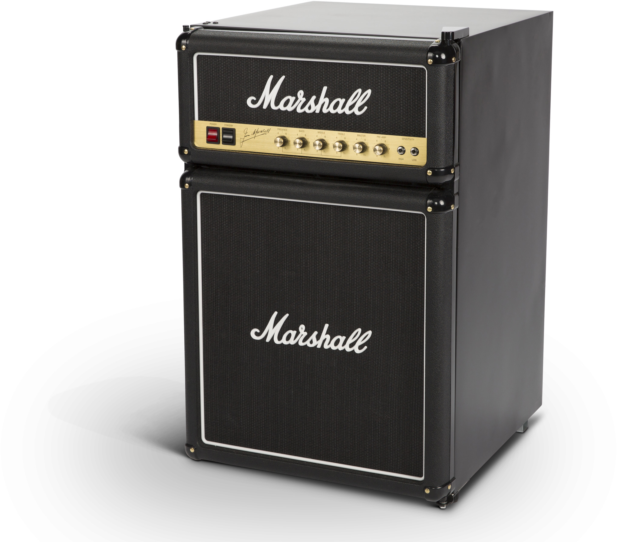 MARSHALL MF4.4BLK-EU Kühlschrank (112 l, F, 830 mm hoch, Schwarz)
