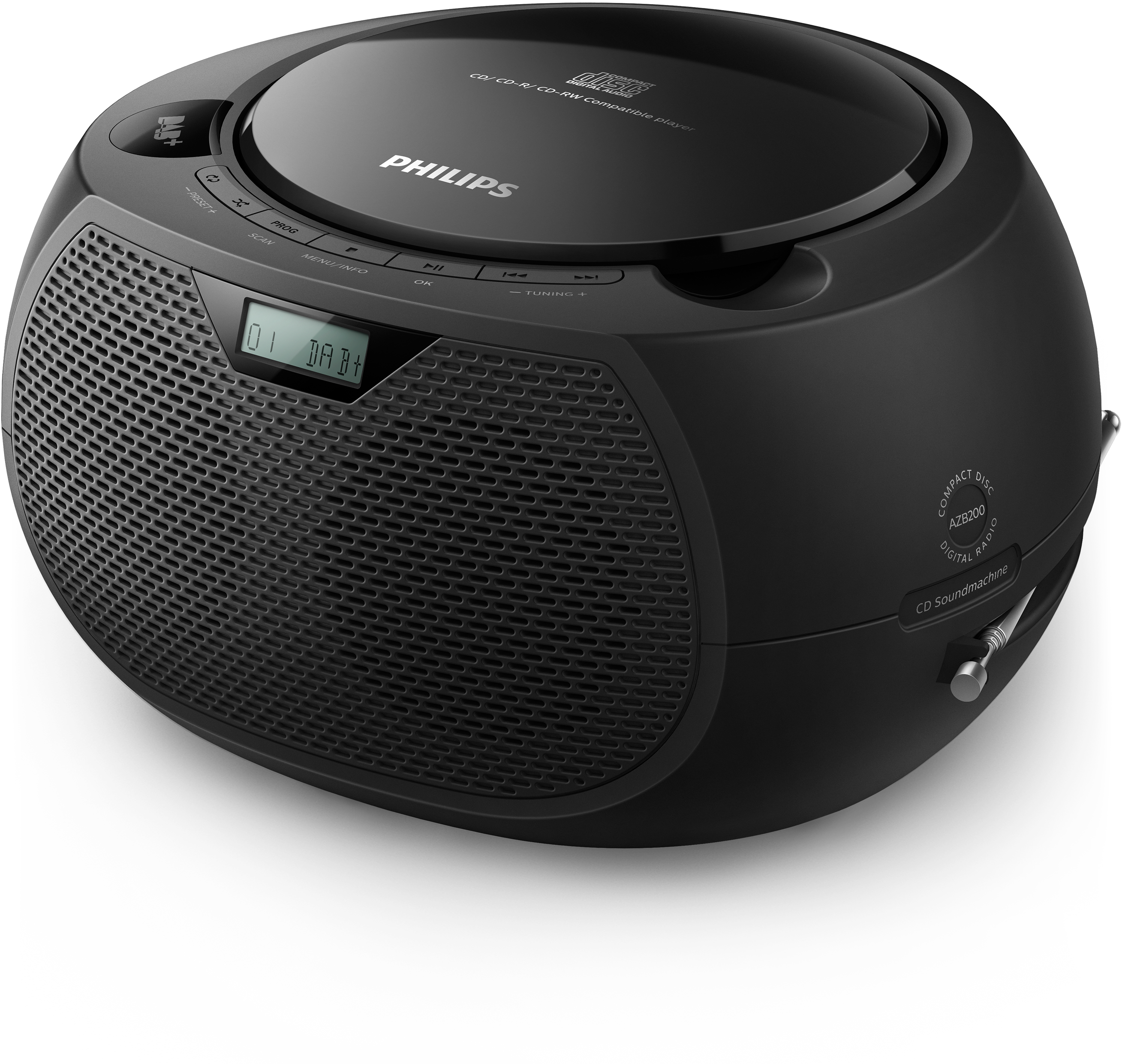 PHILIPS AZB200/12 Radiorecorder, Schwarz