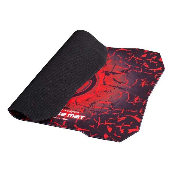 Pack Ratón gaming + Alfombrilla - Scorpion MA-M416+G1, 2400 DPI, Luz led, negro/rojo