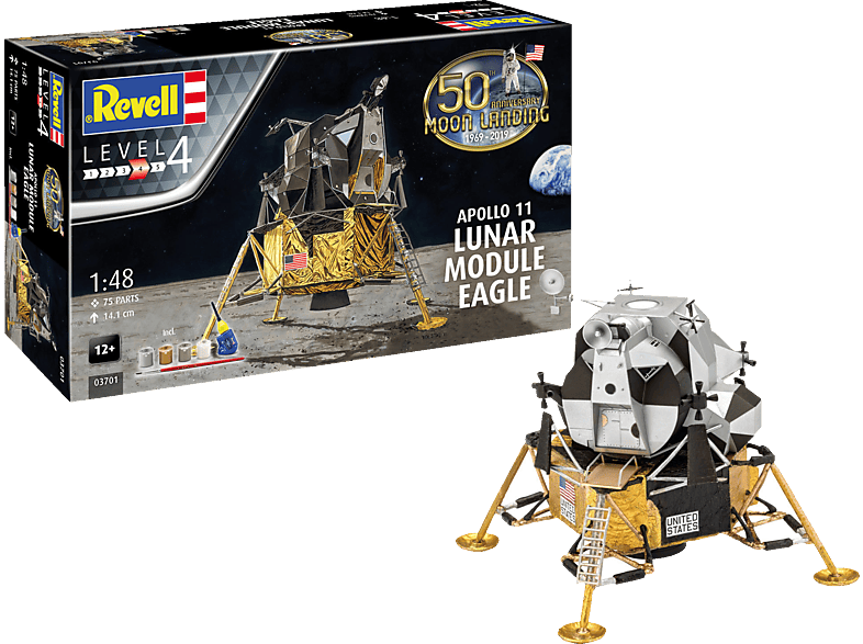 REVELL Apollo 11 Lunar Bausatz, Module Eagle Mehrfarbig