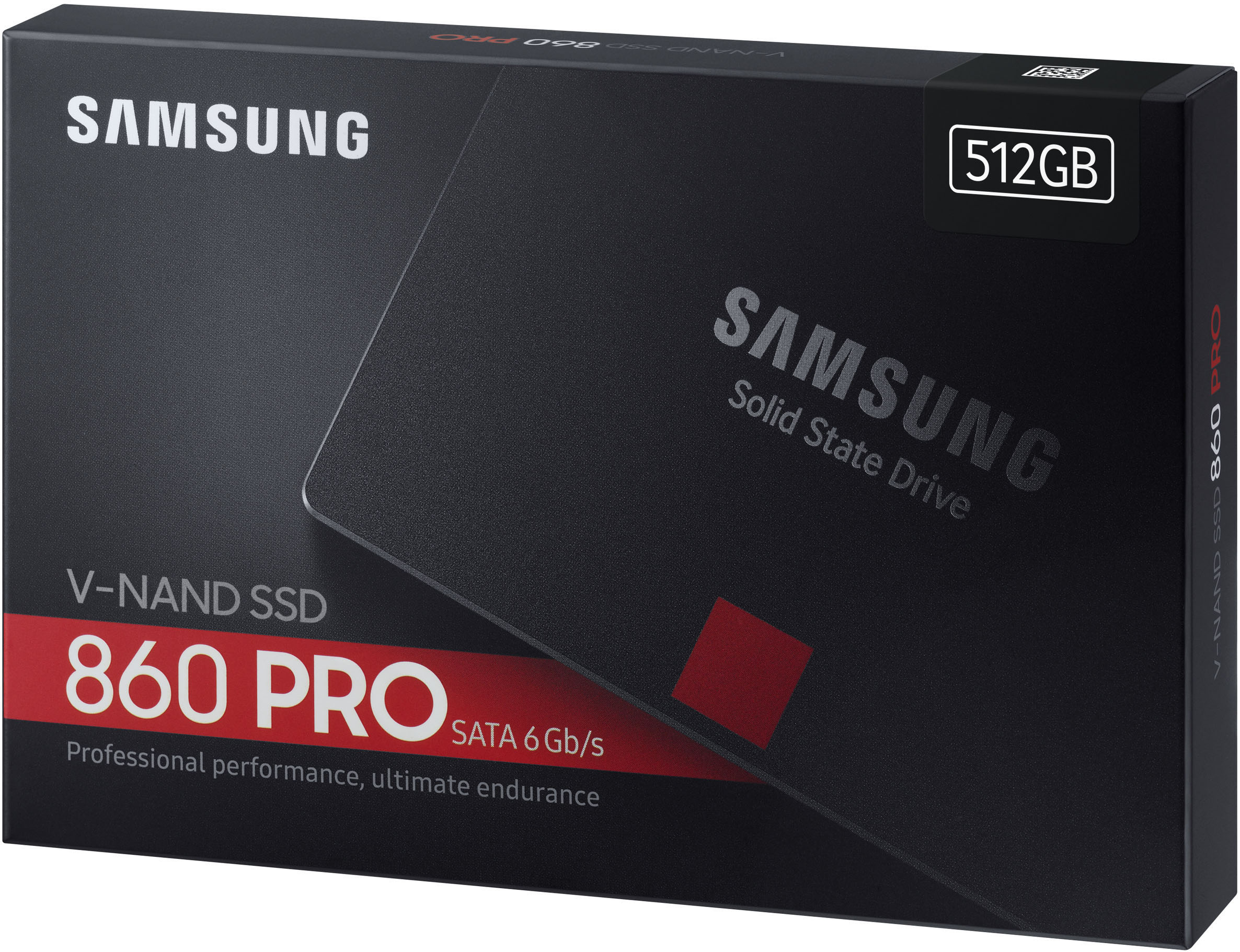 SAMSUNG 860 PRO Festplatte Retail, 512 GB SSD SATA 6 Gbps, 2,5 Zoll, intern