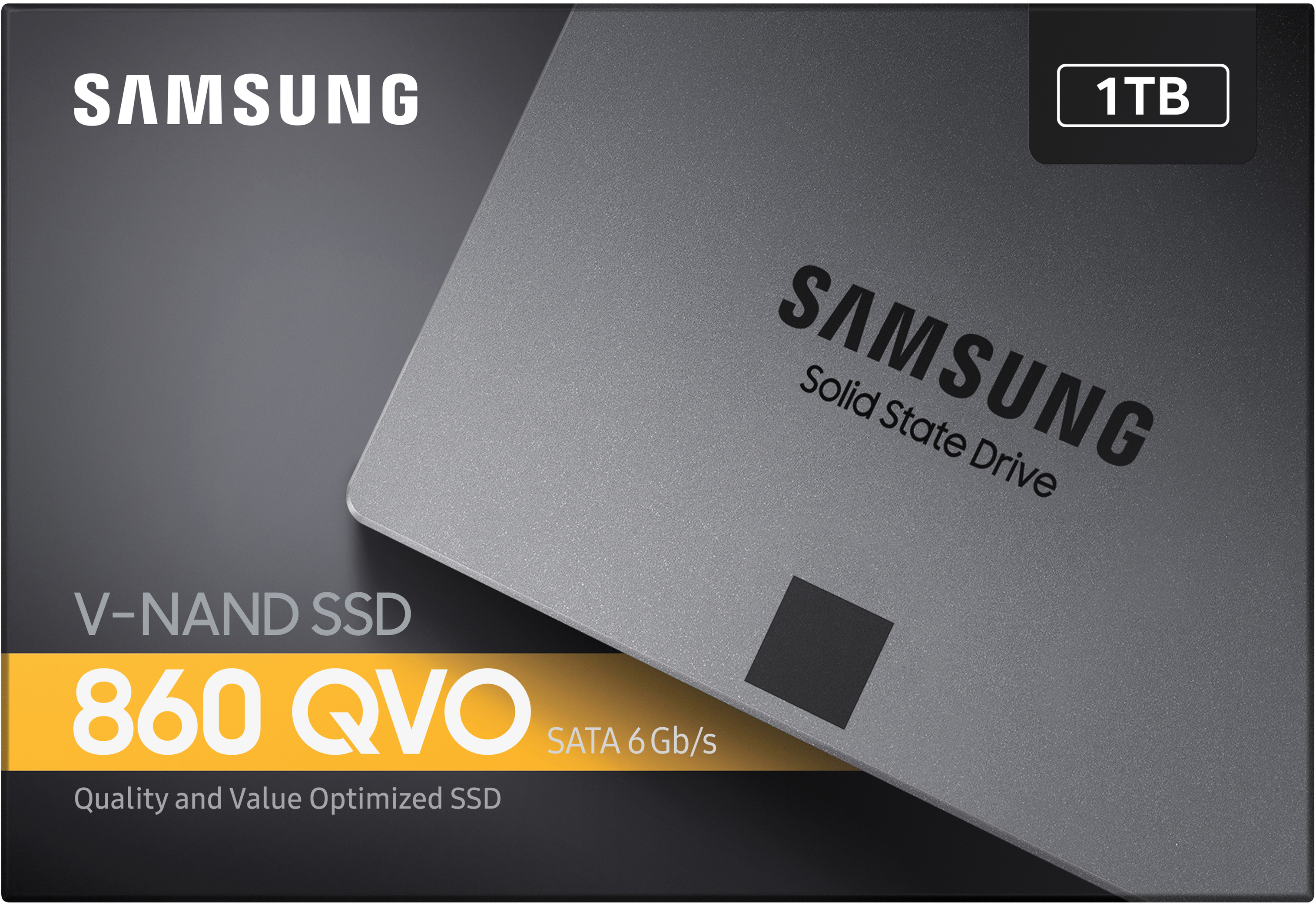 SAMSUNG 860 QVO Festplatte, 1 TB SSD SATA 6 Gbps, 2,5 Zoll, intern