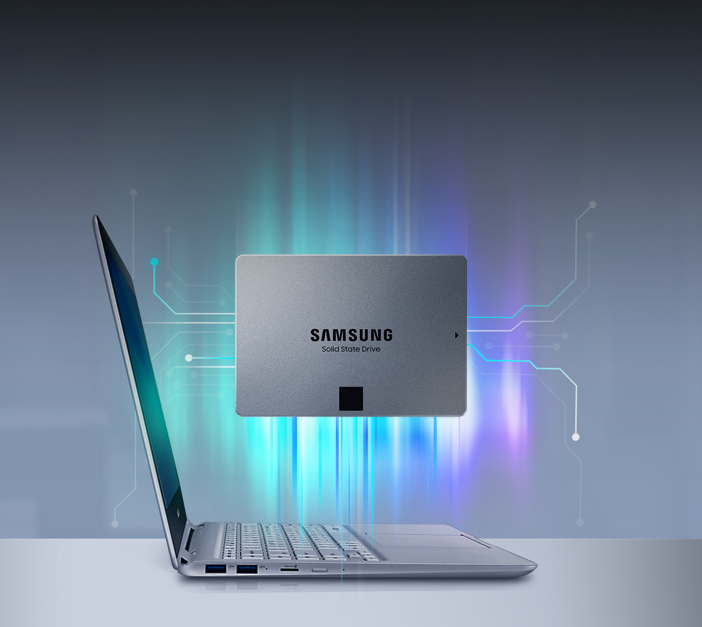 SAMSUNG 860 QVO Festplatte, 2 TB SSD SATA 3 Gbps, 2,5 Zoll, intern