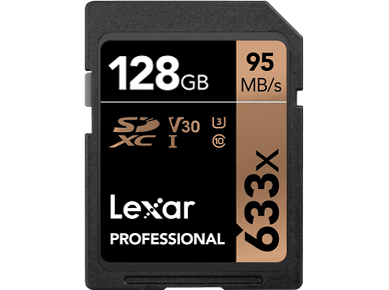 LEXAR Geheugenkaart Professional 128 GB 633x SDHC/SDXC UHS-I (LSD128GCB1EU633)