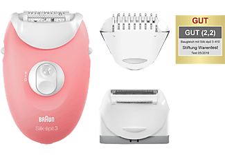 BRAUN Silk-épil 3 3-440 - Epilierer (Pink/Weiss)