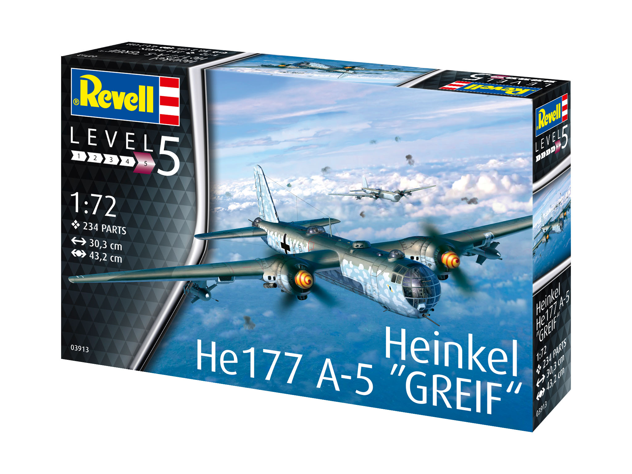 A-5 HE177 Heinkel Mehrfarbig Bausatz, REVELL Greif