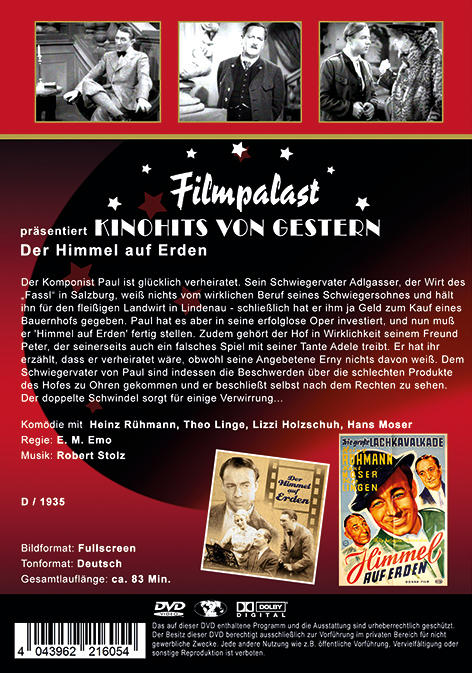 Der Himmel auf Erden DVD