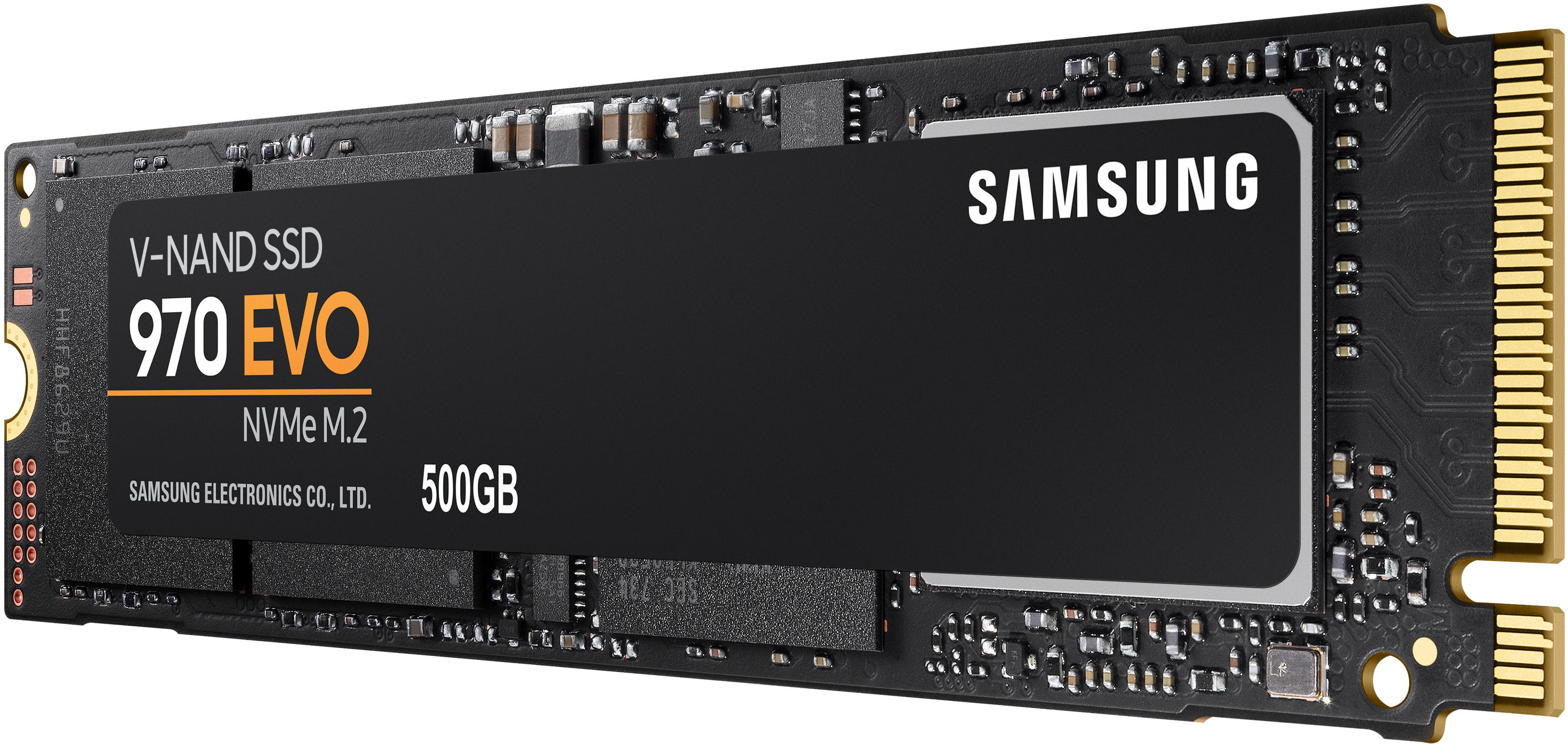 SAMSUNG 970 EVO Festplatte Retail, 500 GB SSD M.2 via NVMe, intern