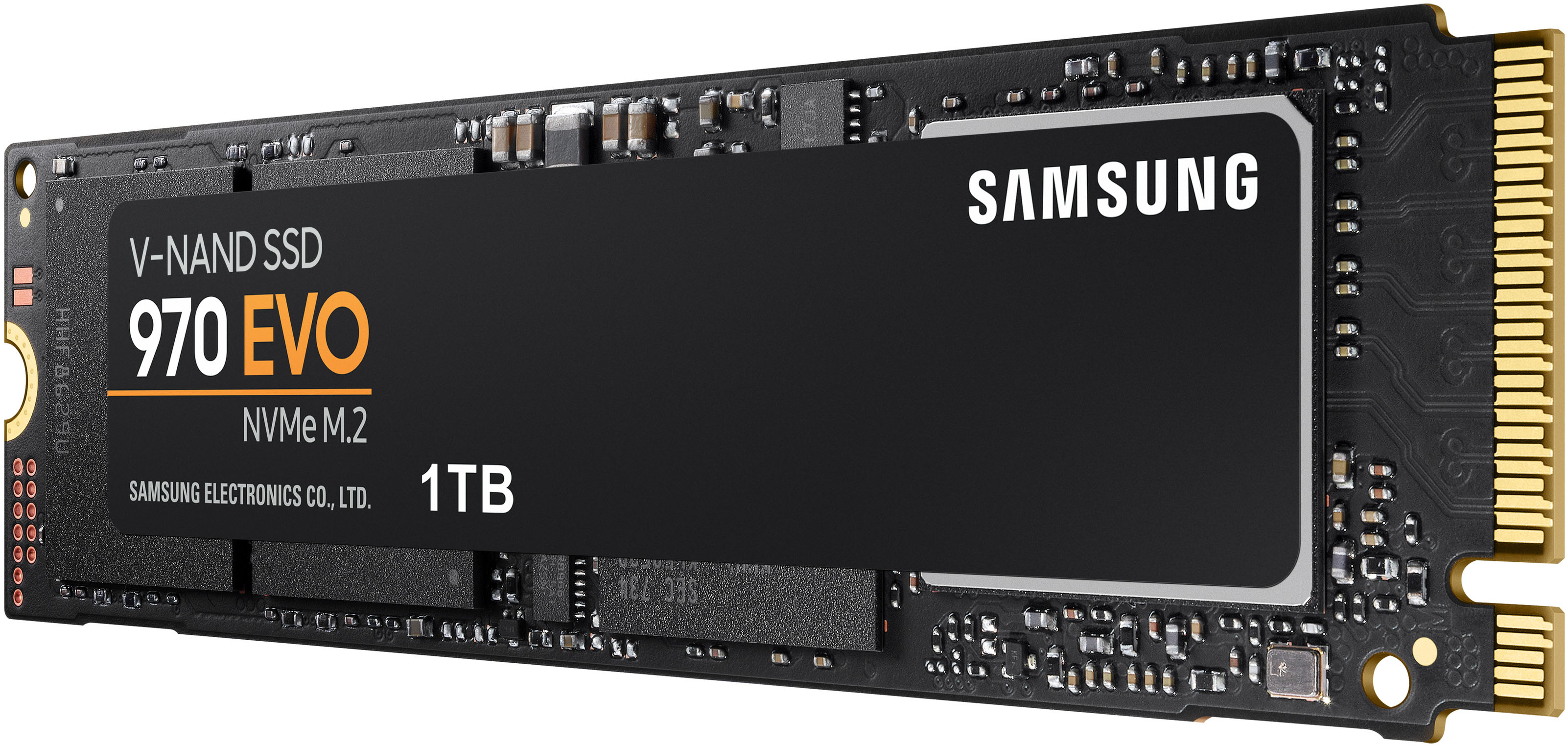 SAMSUNG 970 EVO Festplatte Retail, 1 TB SSD M.2 via NVMe, intern