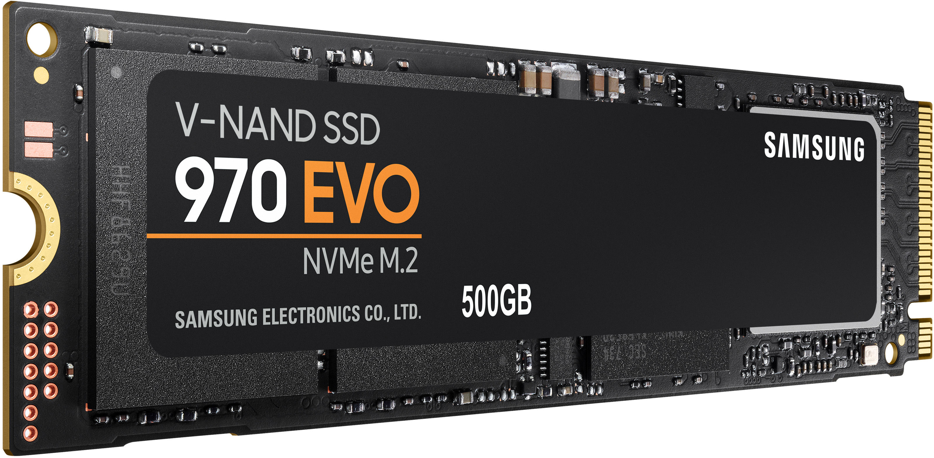 SAMSUNG 970 EVO Festplatte Retail, 500 GB SSD M.2 via NVMe, intern