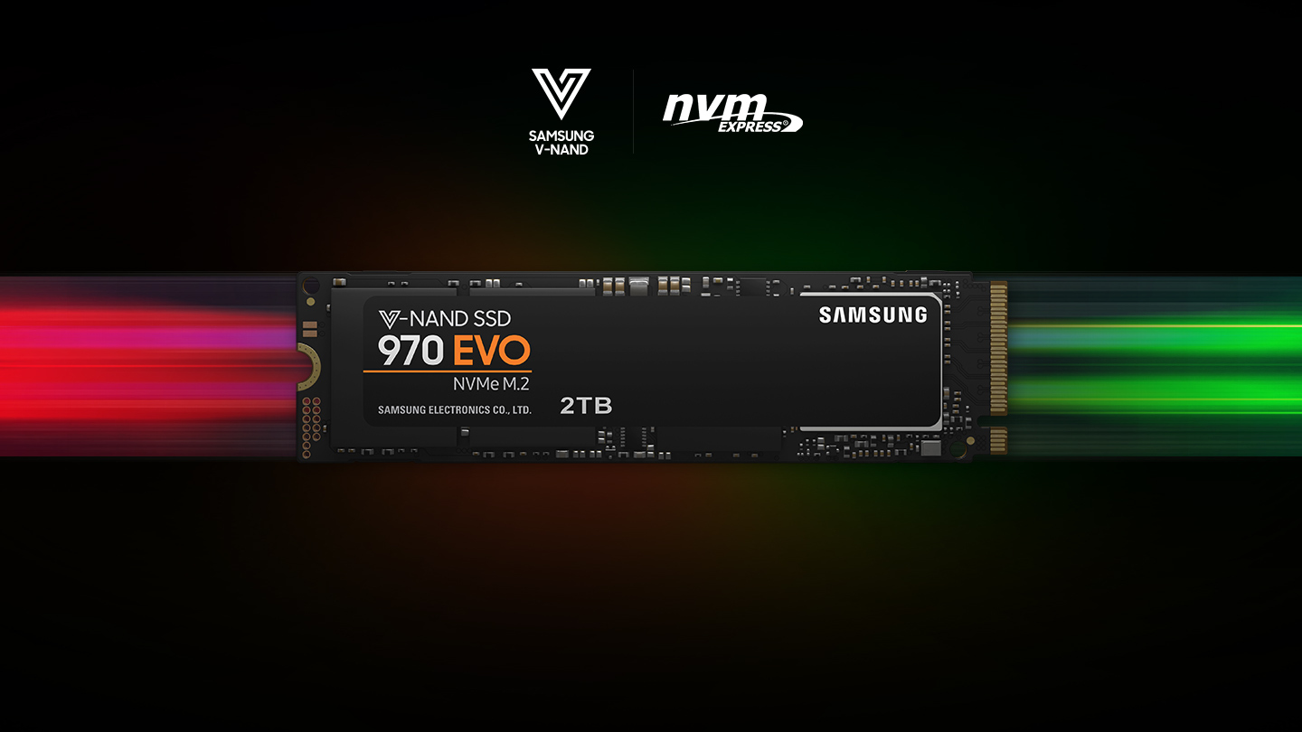 SAMSUNG 970 EVO Festplatte Retail, 500 GB SSD M.2 via NVMe, intern