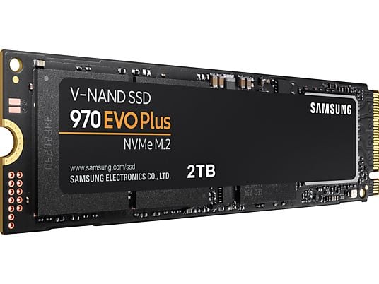 SAMSUNG 970 EVO Plus Festplatte Retail, 2 TB SSD M.2 via NVMe, intern