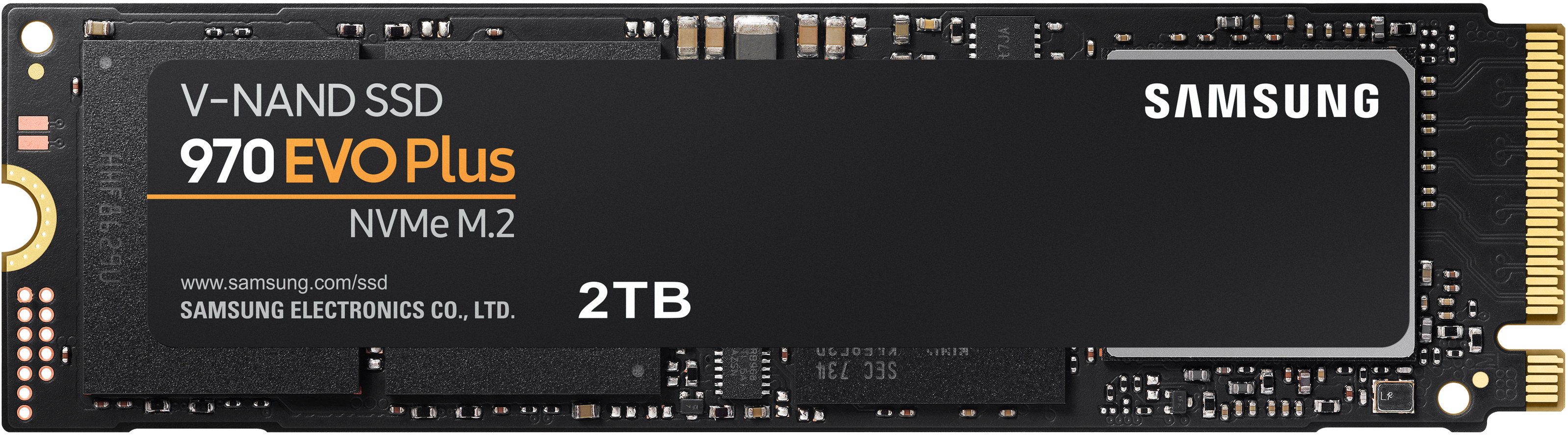 SAMSUNG 970 NVMe, 2 TB Retail, SSD intern via M.2 Festplatte Plus EVO
