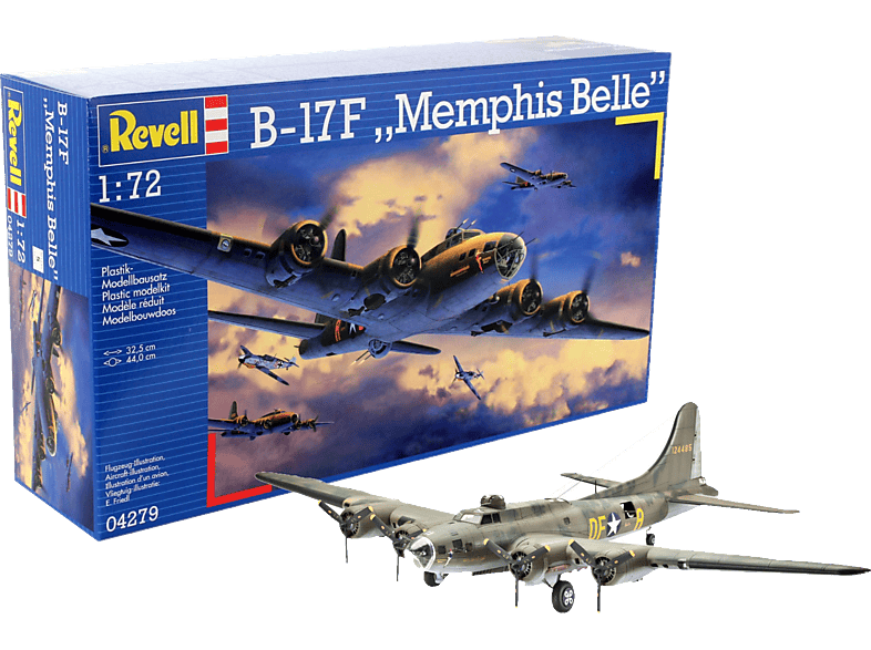 REVELL B17-F Memphis Belle Bausatz, Mehrfarbig