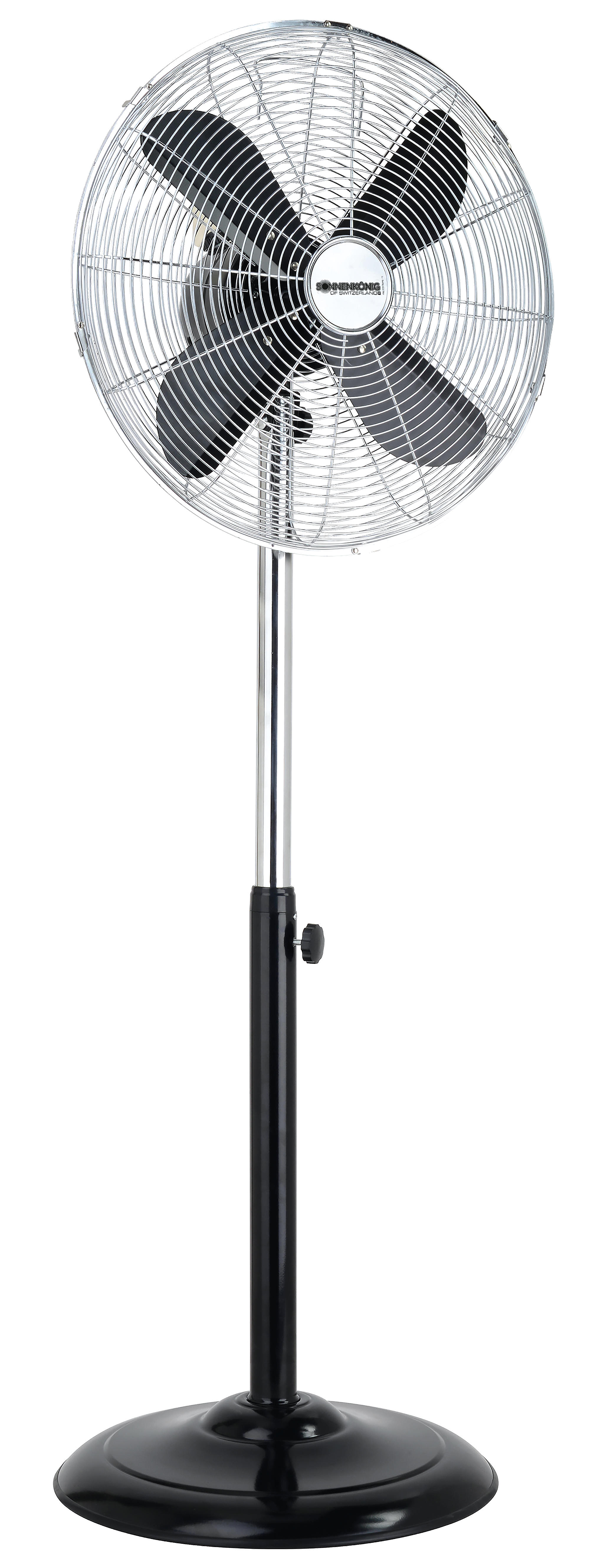 SONNENKÖNIG 10510011 Black 16" Standventilator Schwarz/Silber (50 Watt)