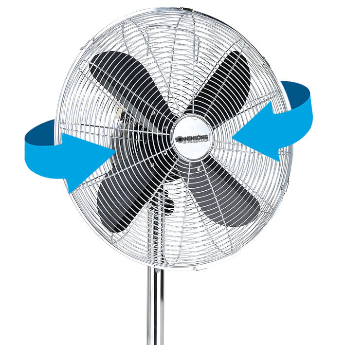 SONNENKÖNIG 10510011 Black 16" Standventilator Schwarz/Silber (50 Watt)