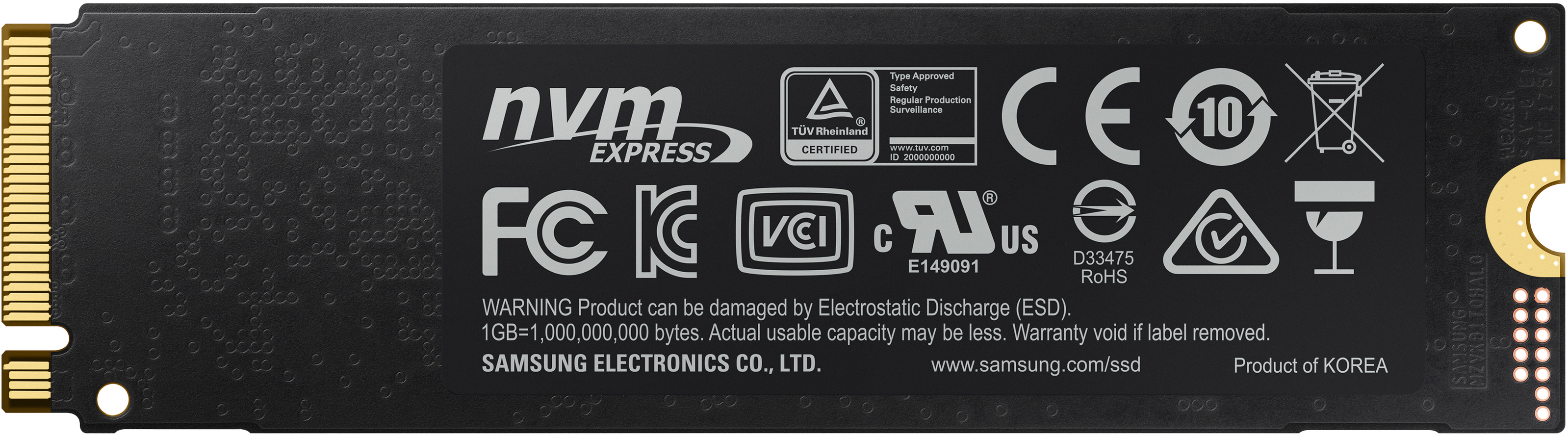 SAMSUNG 970 Pro Festplatte Retail, 512 GB SSD M.2 via NVMe, intern