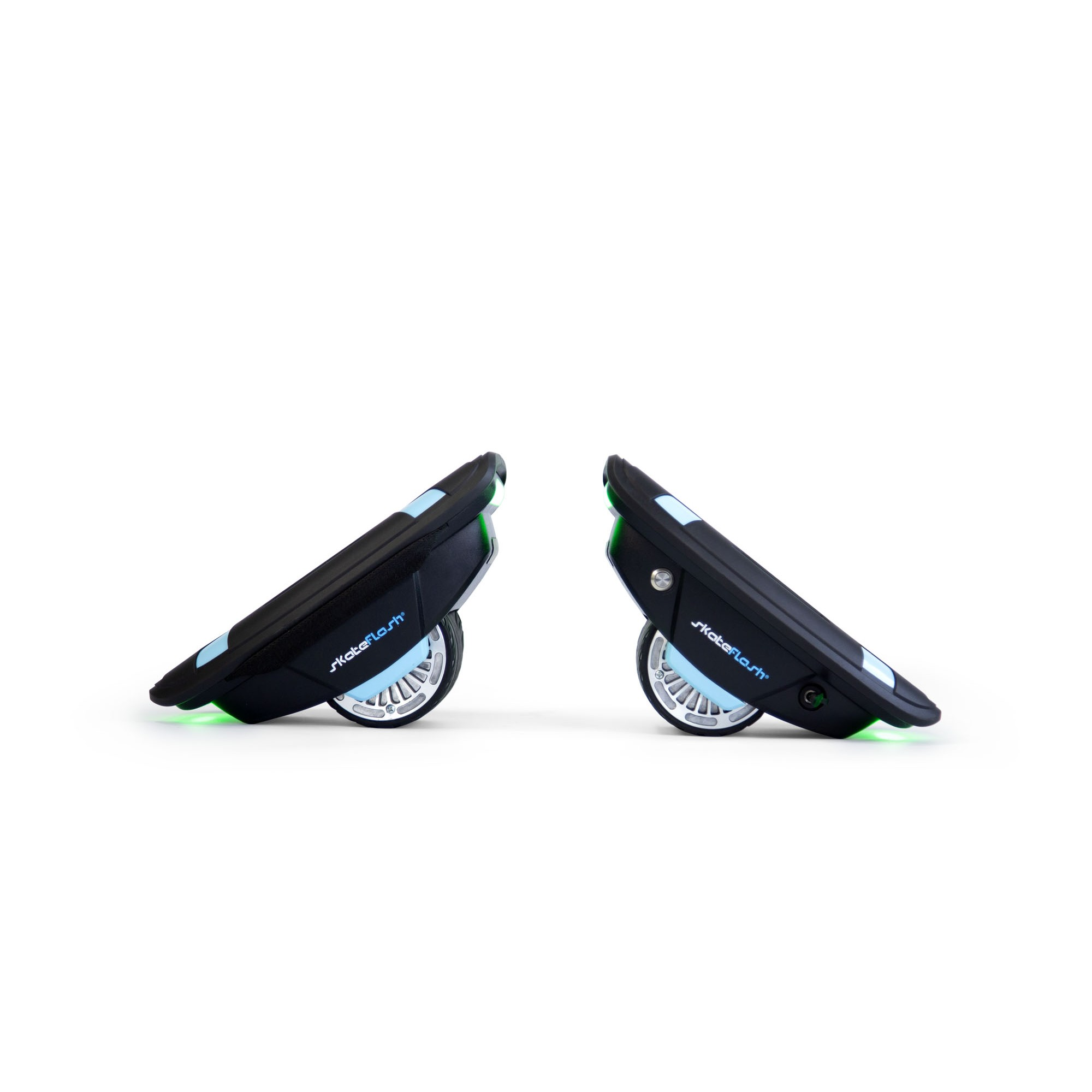 Patines eléctricos - Skateflash Skateshoe Black, 350 W, Autonomía 7 km, 10 km/h, Ruedas 3.5", Negro