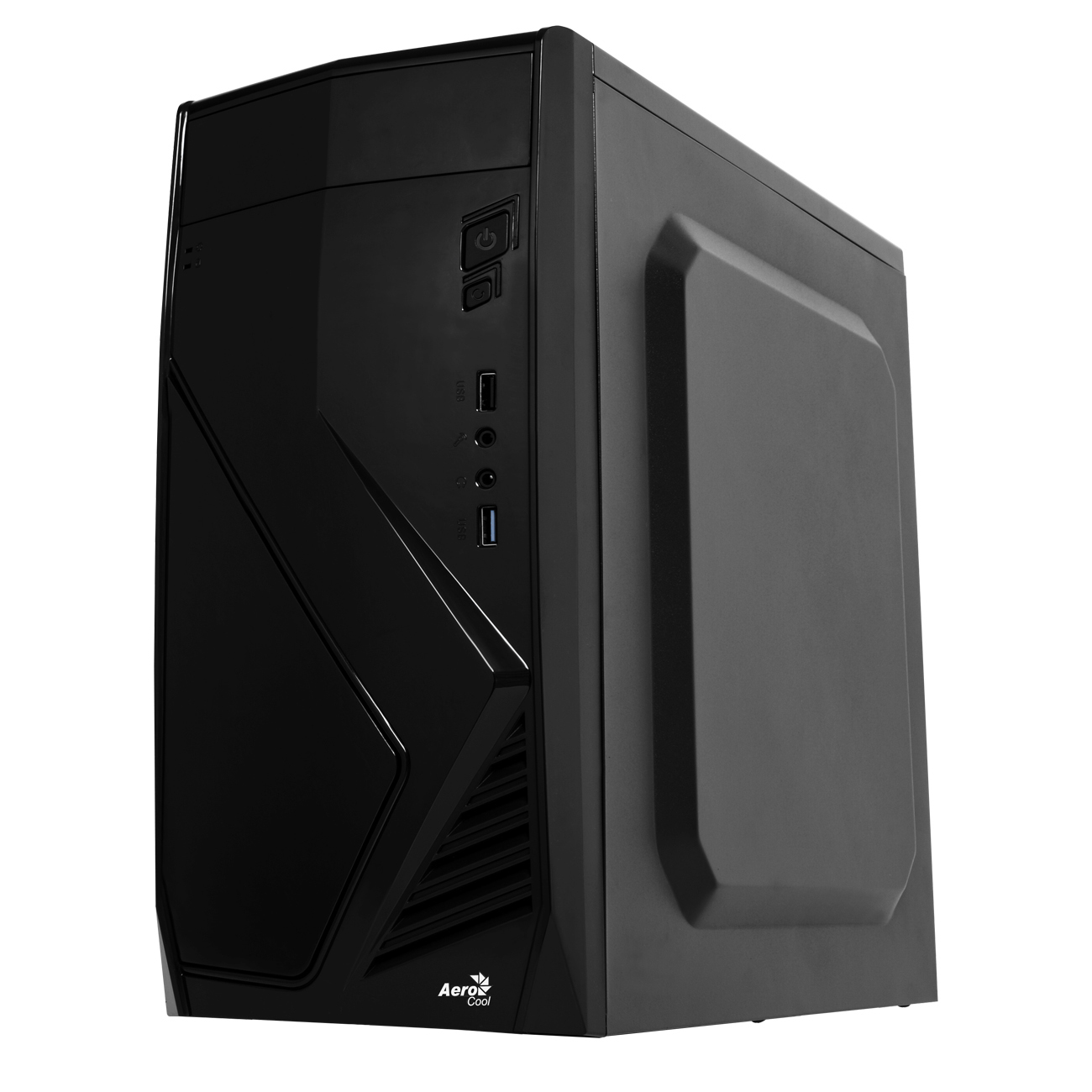 AEROCOOL Aerocool CS-102 PC-Gehäuse, Schwarz