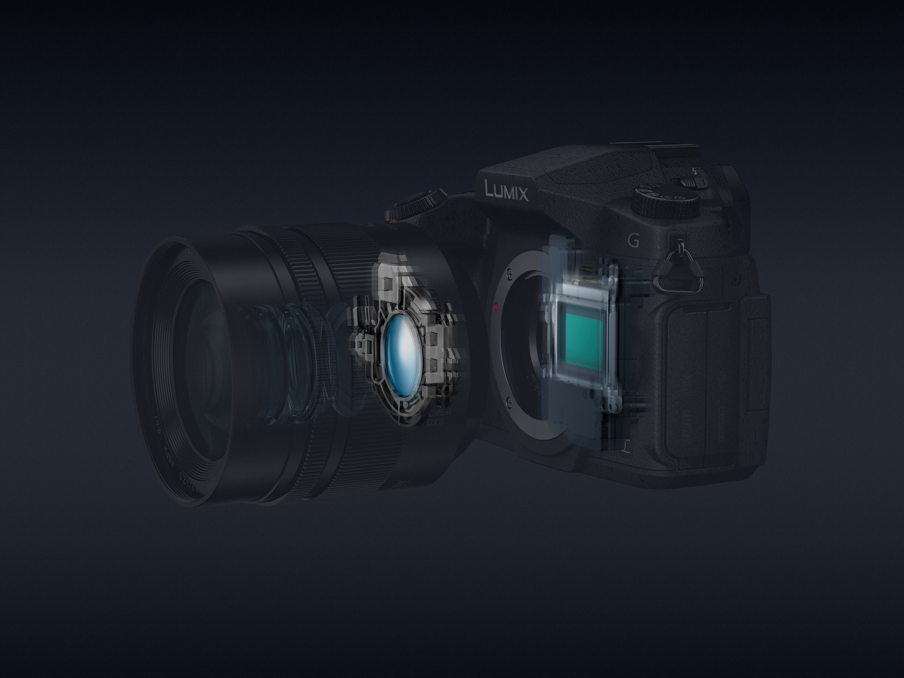 PANASONIC Lumix DMC-G81HAEGK Systemkamera mit Objektiv 14-140 mm, 7,5 cm Display Touchscreen, WLAN