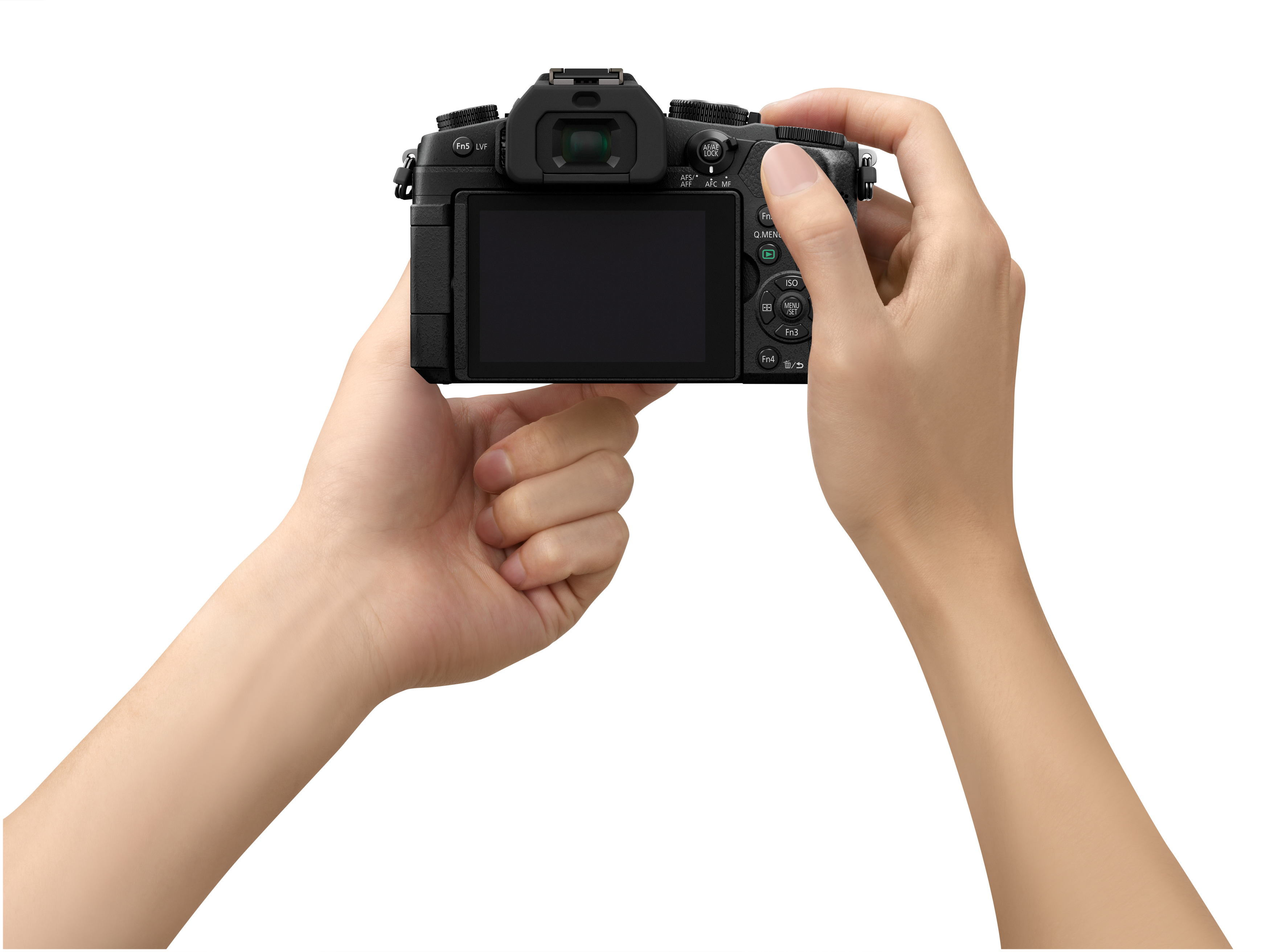 mm, 7,5 Objektiv DMC-G81HAEGK PANASONIC WLAN Touchscreen, Lumix Systemkamera mit Display cm 14-140