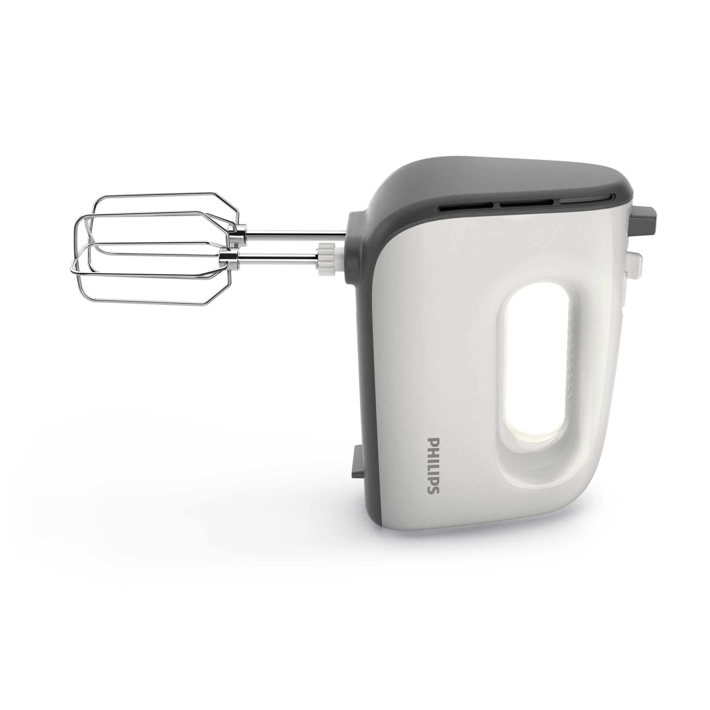 PHILIPS HR3741/00 Handmixer (Weiss/Kaschmirgrau, 450 Watt)