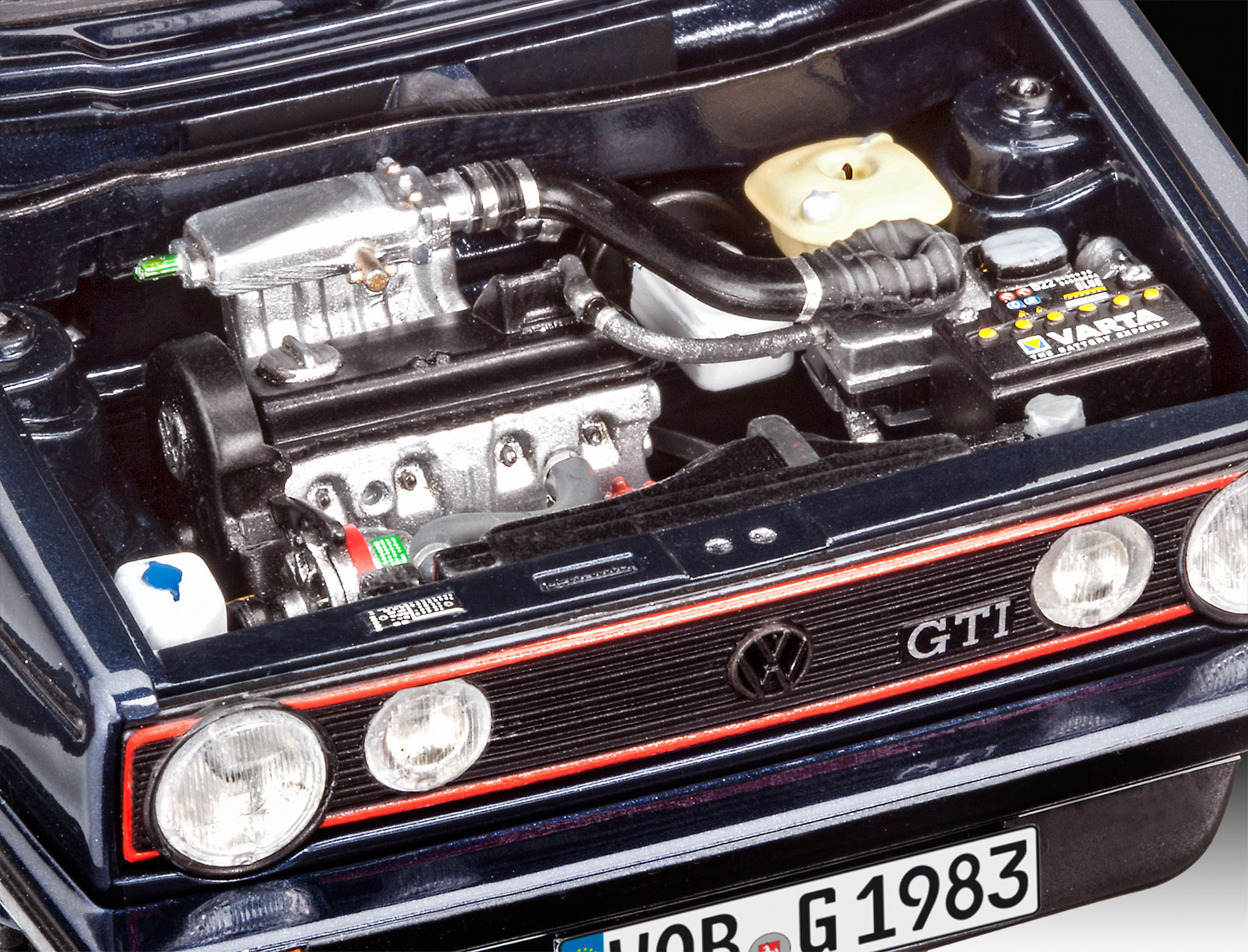 Jahre 35 Modellbausatz, REVELL Golf GTI Mehrfarbig VW