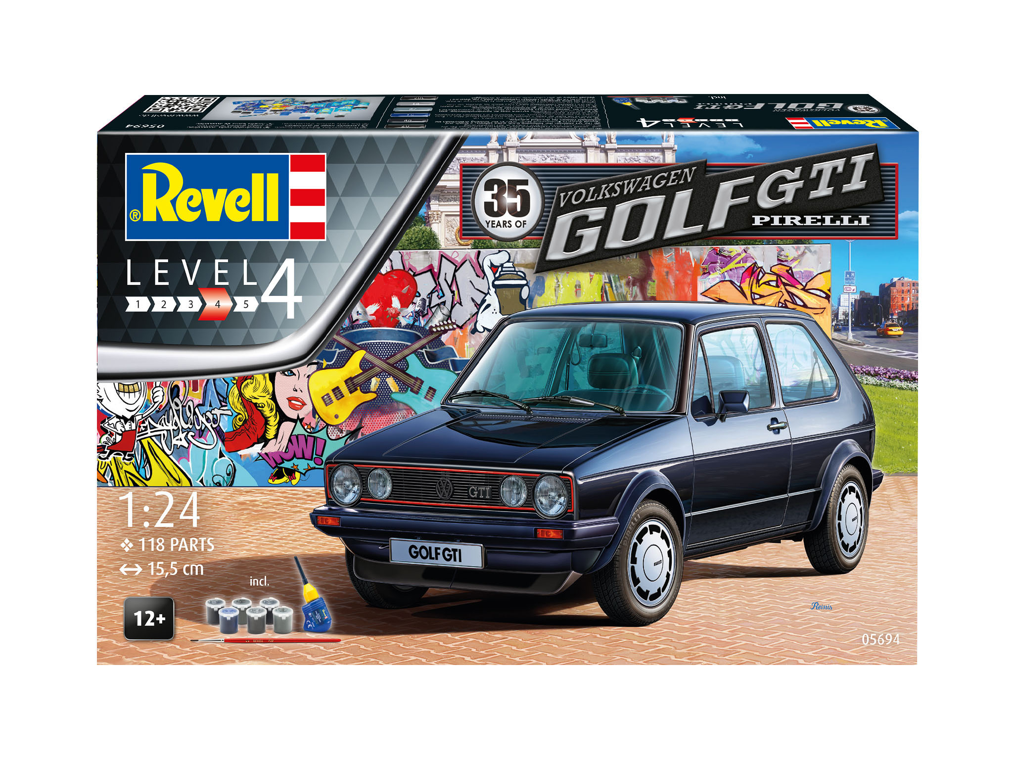 35 Modellbausatz, Mehrfarbig VW Jahre REVELL GTI Golf