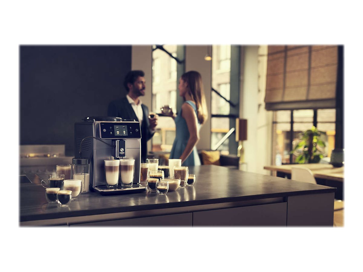 SAECO SM7683/10 - Kaffeevollautomat (Schwarz/Edelstahl)