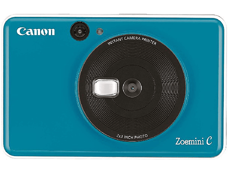 Cámara Canon Zoemini azul color digital 5mp 314x500 ppp espejo selfie 10 hojas microsd impresora lipo 700 51 76