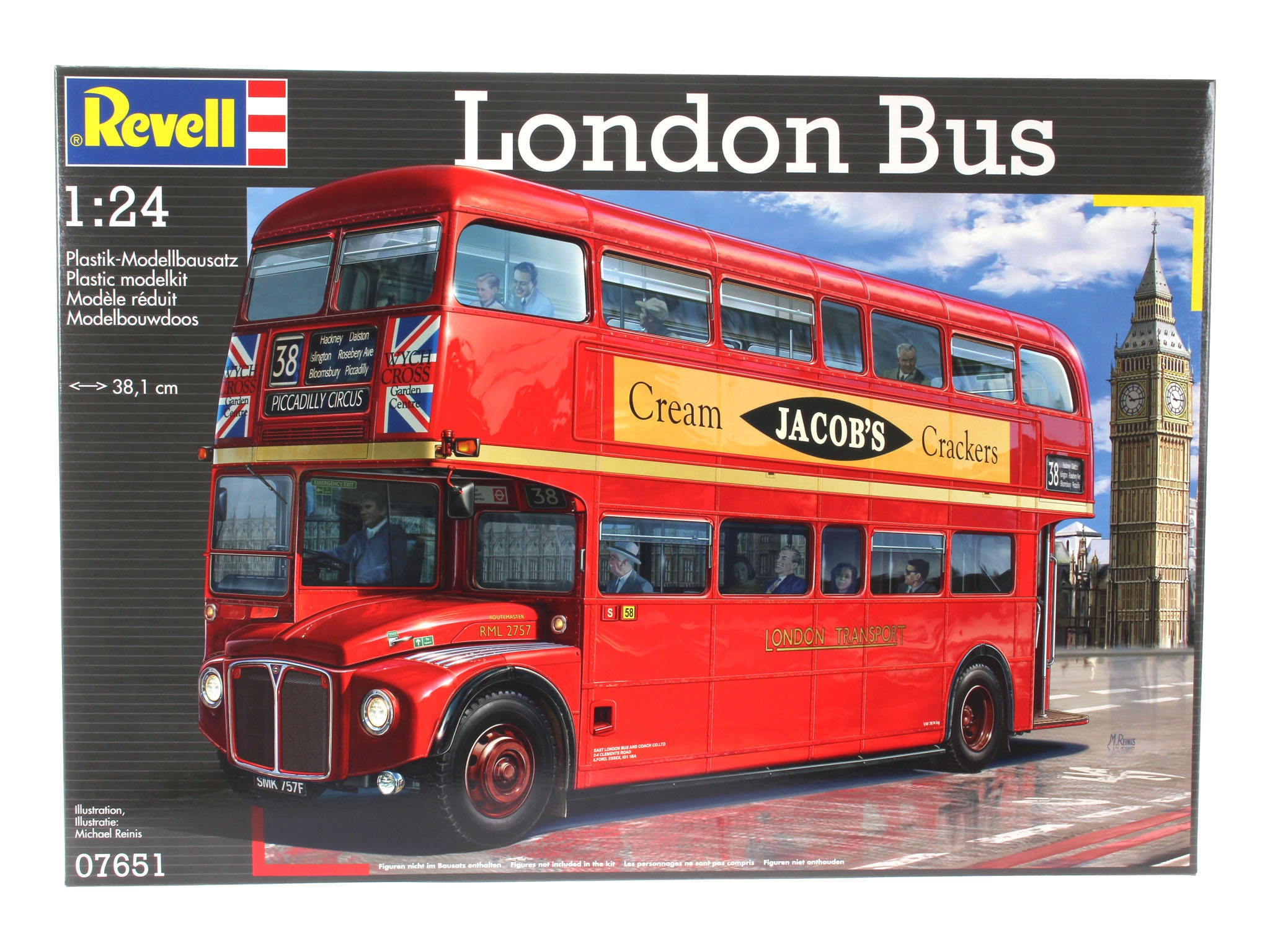 REVELL 07651 London Bus Bausatz, Mehrfarbig