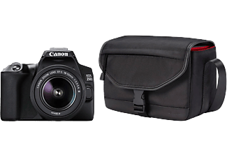 CANON EOS 250D Fekete fényképezőgép, 18-55 mm EF-S objektív +SB130 táska EU26 (3454C010)