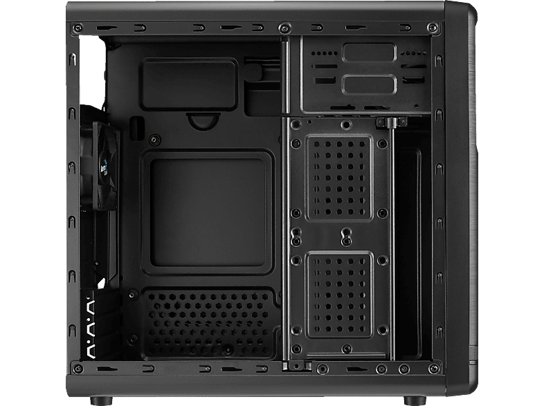 AEROCOOL QS-182 PC-Gehäuse, schwarz Micro-ATX Gehäuse | MediaMarkt