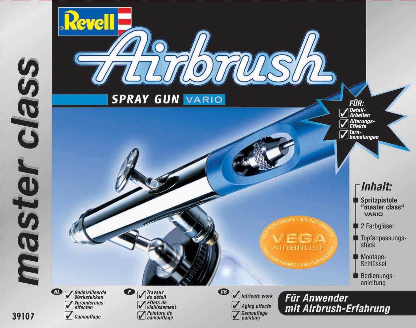 REVELL 39107 Mehrfarbig Airbrush, Spray (Vario) Gun´Master